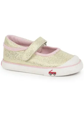 See Kai Run Marie Gold Glitter Toddler Girls Sneakers