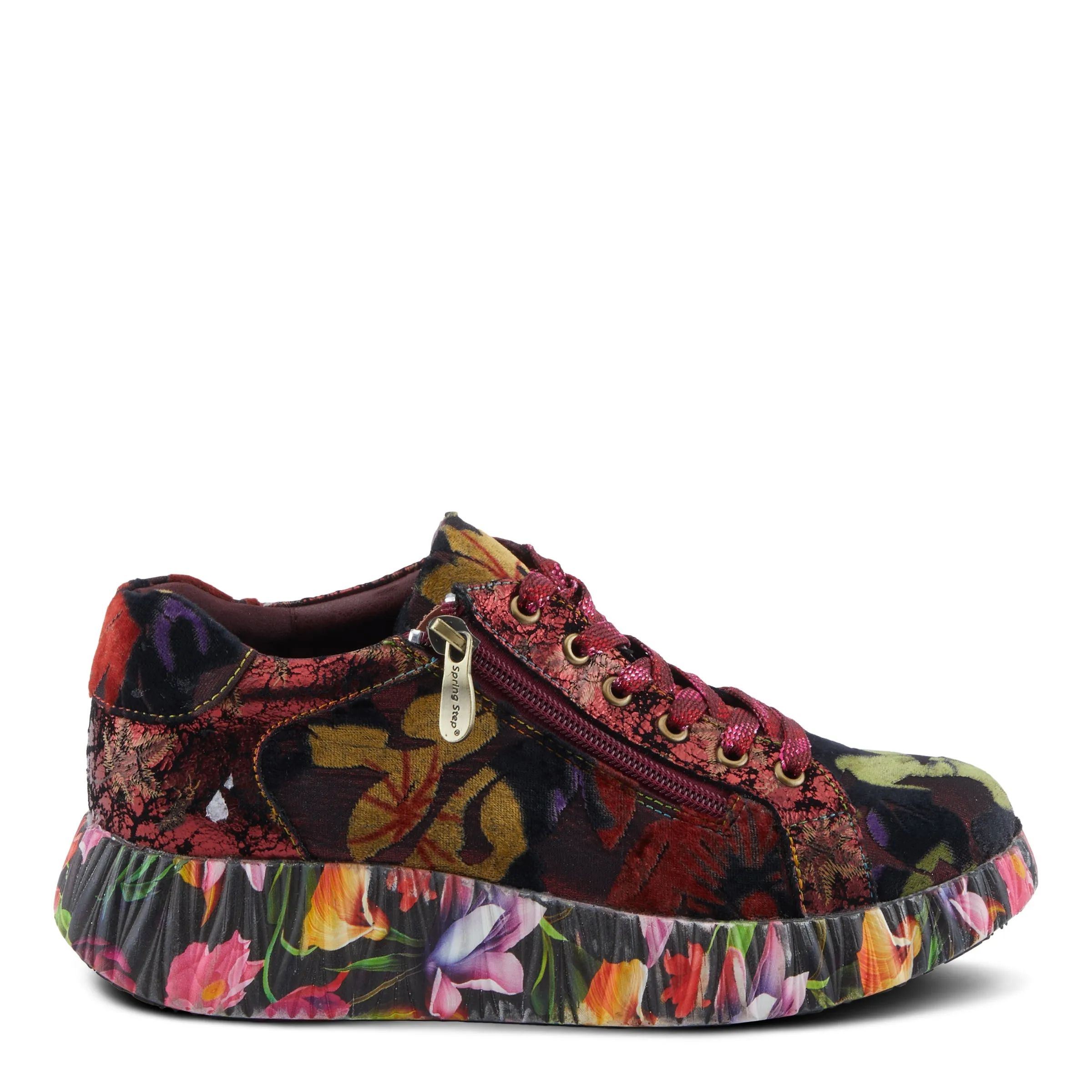 Spring Step Shoes L'Artiste Dallyn Women's Premium Suede and Velvet Sneakers