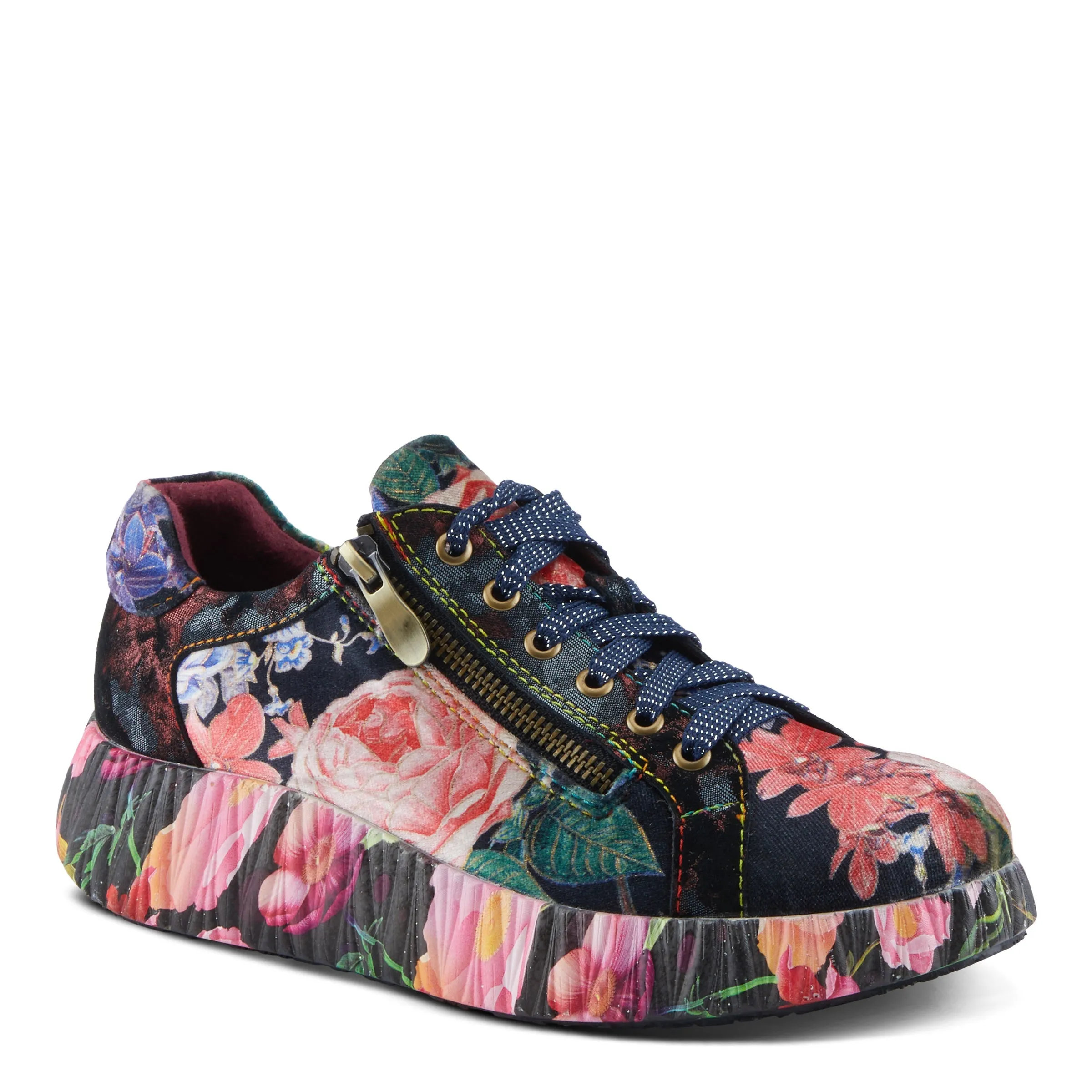 Spring Step Shoes L'Artiste Dallyn Women's Premium Suede and Velvet Sneakers