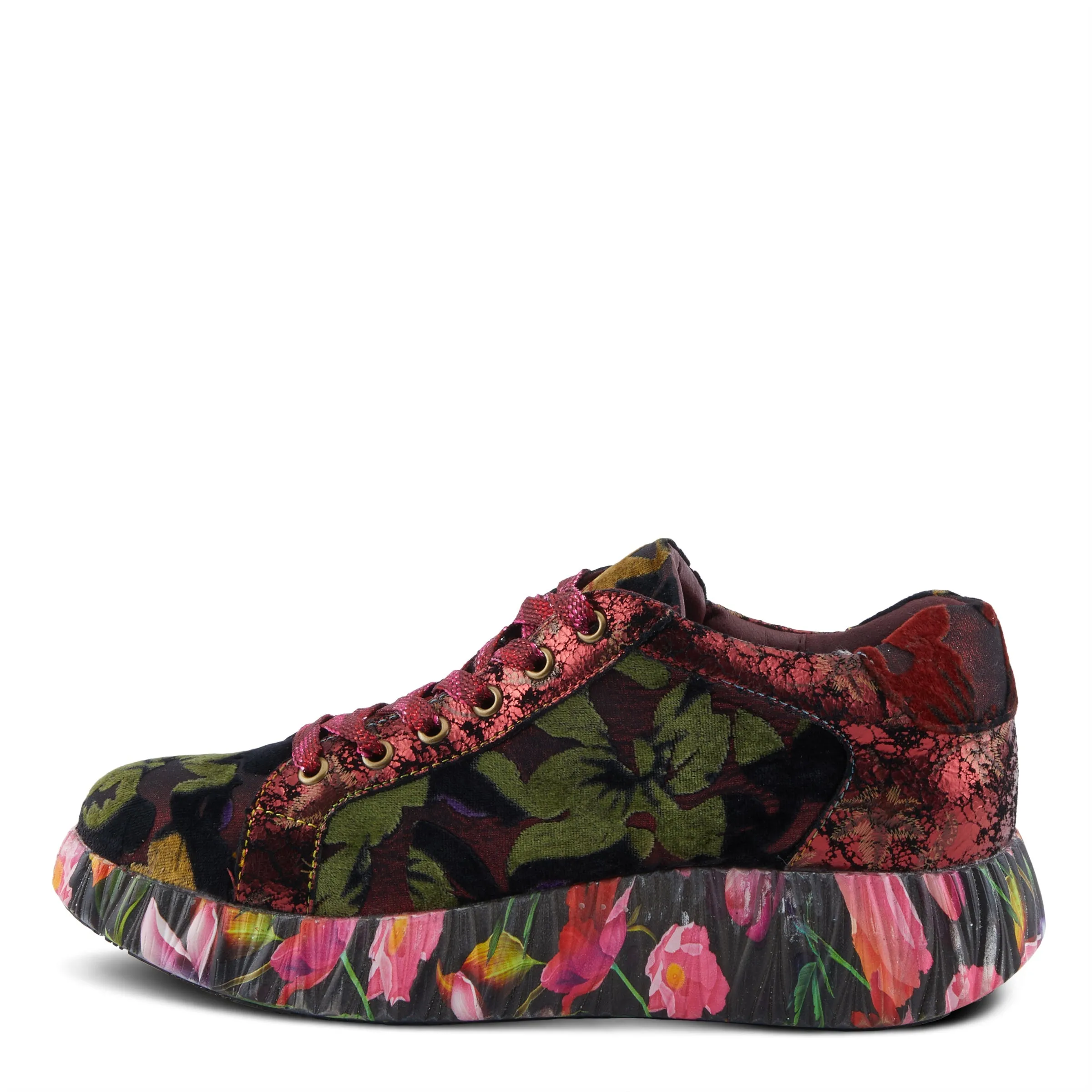Spring Step Shoes L'Artiste Dallyn Women's Premium Suede and Velvet Sneakers