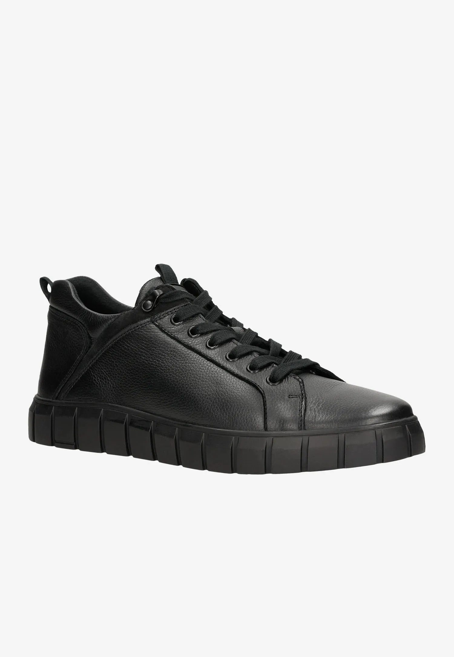 Wojas Black Leather Sneakers | 24066-71
