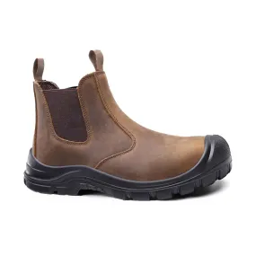Women's Steel Toe Chelsea Work Boots - Waterproof | H001