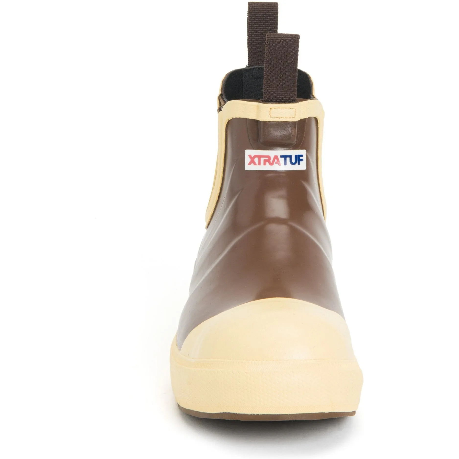 Xtratuf Men's 6" Legacy Ankle Deck Steel Toe Waterproof Boot - Brown - LDB-Steel