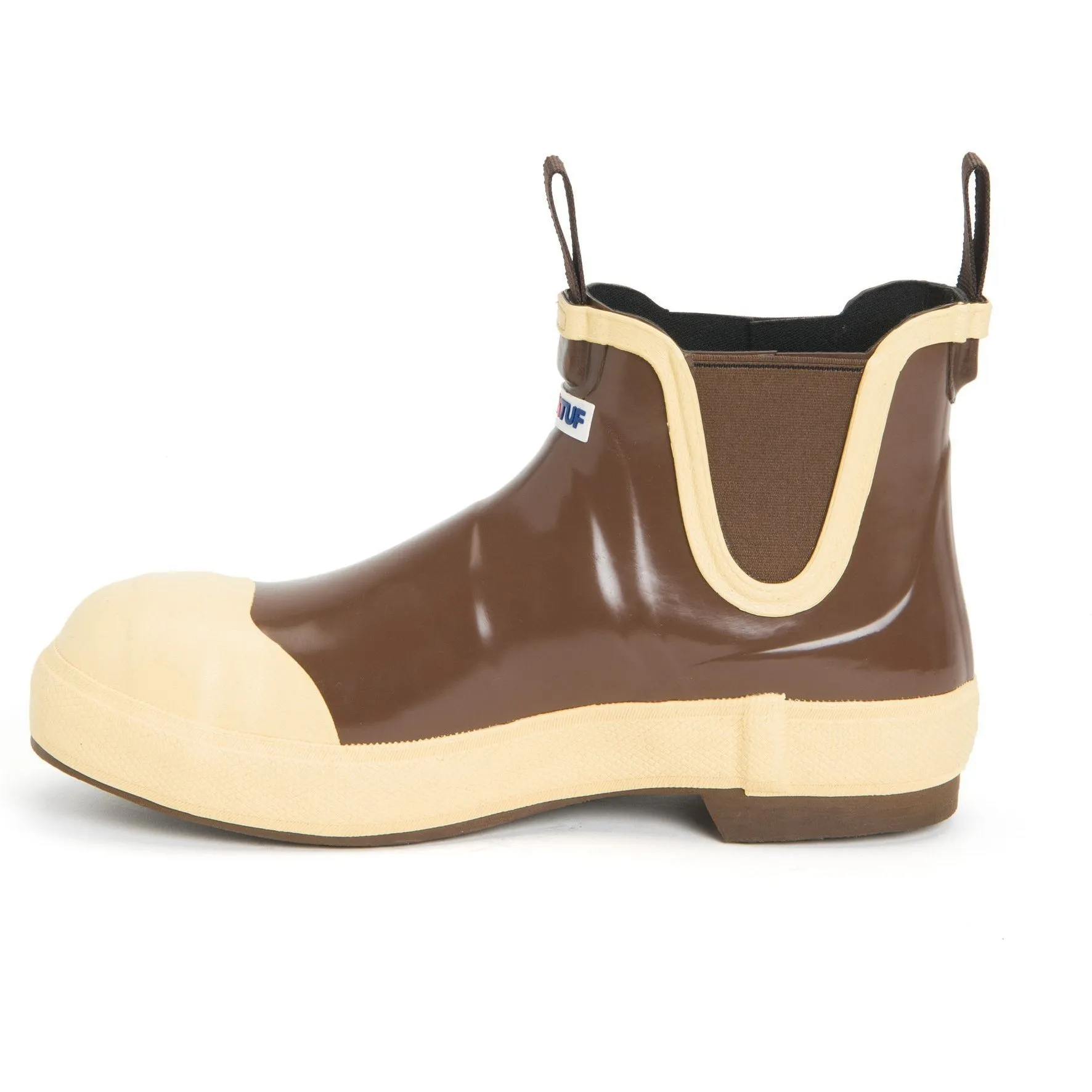 Xtratuf Men's 6" Legacy Ankle Deck Steel Toe Waterproof Boot - Brown - LDB-Steel
